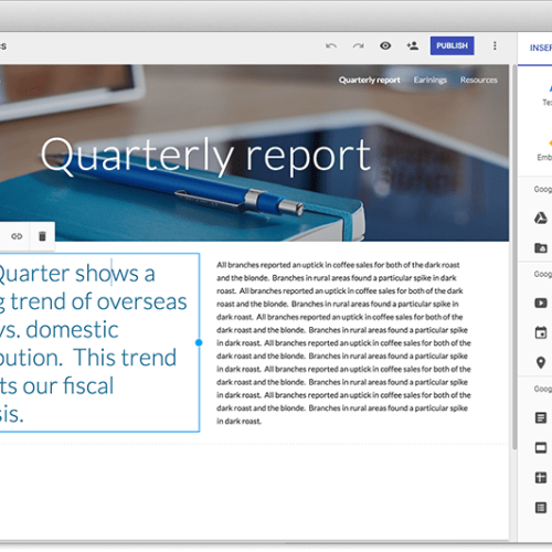 SỬ DỤNG GOOGLE SITES ĐỂ TẠO WEBSITE